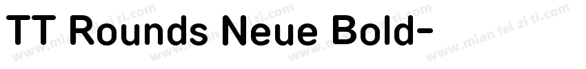 TT Rounds Neue Bold字体转换